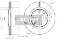 Тормозной диск MAXGEAR 19-0700 вентилируемый , передняя ось