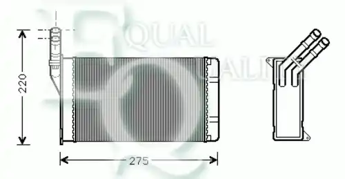 Радиатор печки EQUAL QUALITY RR0011