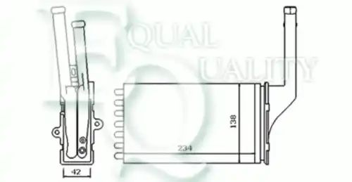 Радиатор печки EQUAL QUALITY RR0006