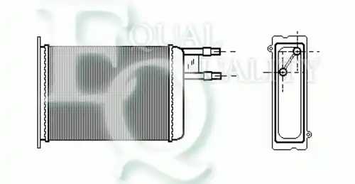 Радиатор печки EQUAL QUALITY RR0034
