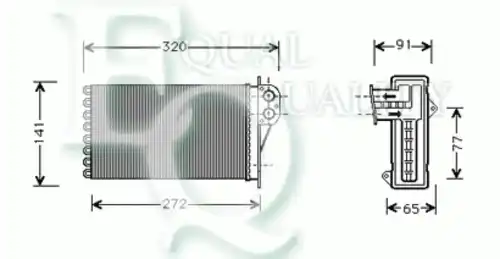 Радиатор печки EQUAL QUALITY RR0040