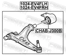 Рычаг подвески FEBEST 1024-EV4FRH