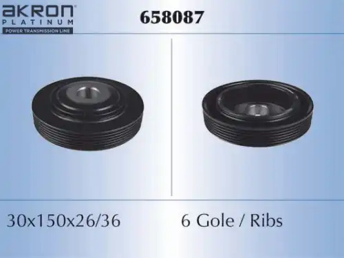 шкив коленвала Peug 658087 MALO