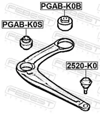 Шаровая опора FEBEST 2520-K0