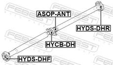 Подвесная опора кардана FEBEST HYCB-DH