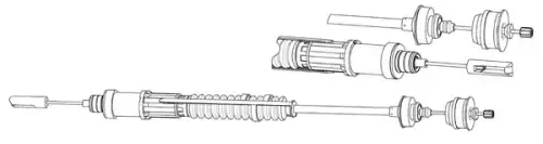 Трос сцепления CEF CT01156