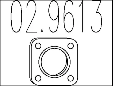 Прокладка глушителя MTS 02.9613
