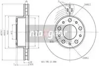 Тормозной диск MAXGEAR 19-1334 вентилируемый , передняя ось