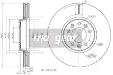Тормозной диск MAXGEAR 19-1877 вентилируемый , передняя ось