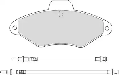 колодки дисковые торм. перед. Citr DBP340874 DURON