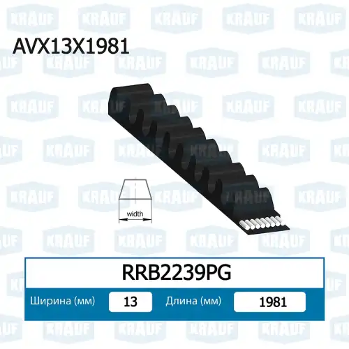 Ремень клиновой KRAUF RRB2239PG