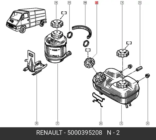 Крышка радиатора RENAULT 5000395208