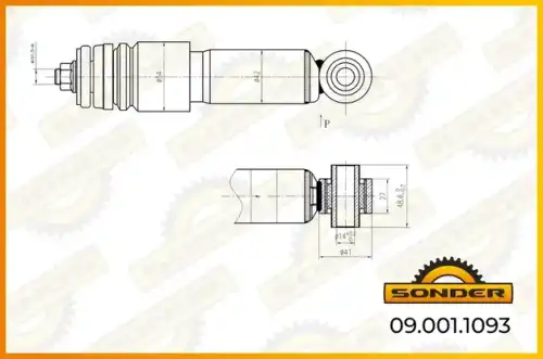 Амортизатор кабины SONDER 090011093