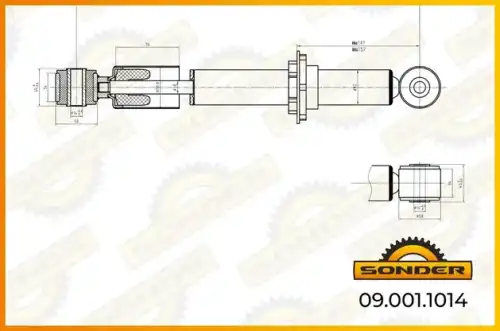 Амортизатор кабины SONDER 090011014