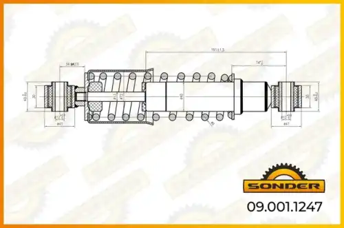Амортизатор кабины SONDER 090011247