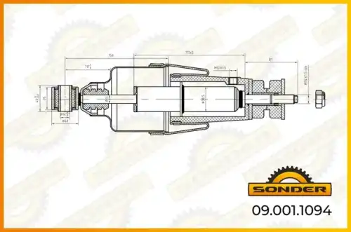Амортизатор кабины SONDER 090011094