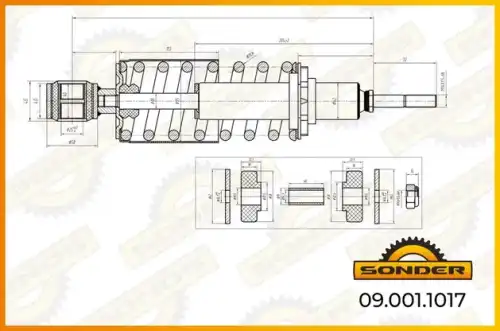 Амортизатор кабины SONDER 090011017