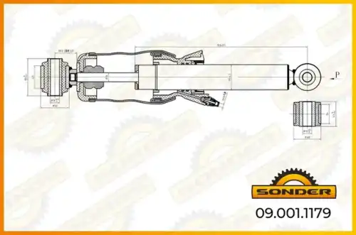 Амортизатор кабины SONDER 090011179