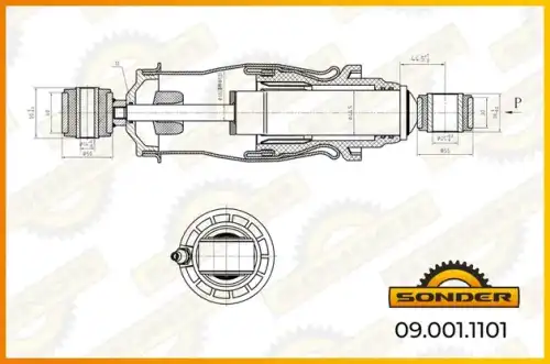 Амортизатор кабины SONDER 090011101