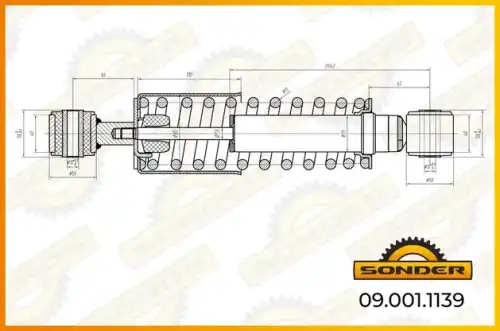Амортизатор кабины SONDER 090011139