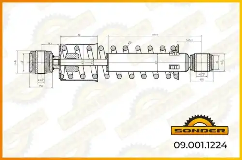 Амортизатор кабины SONDER 090011224
