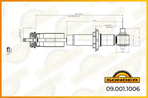 Амортизатор кабины SONDER 090011006