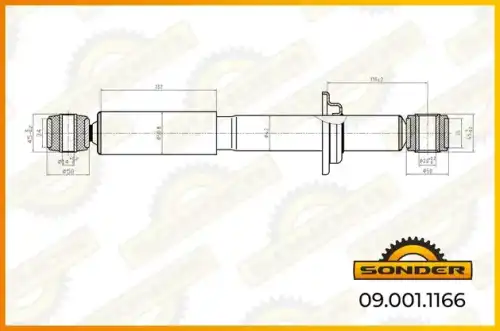 Амортизатор кабины SONDER 090011166