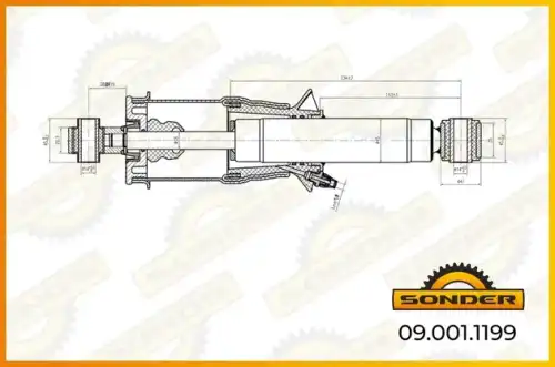 Амортизатор кабины SONDER 090011199