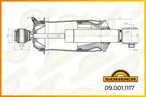 Амортизатор кабины SONDER 090011117