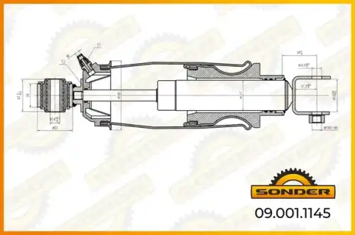 Амортизатор кабины SONDER 090011145