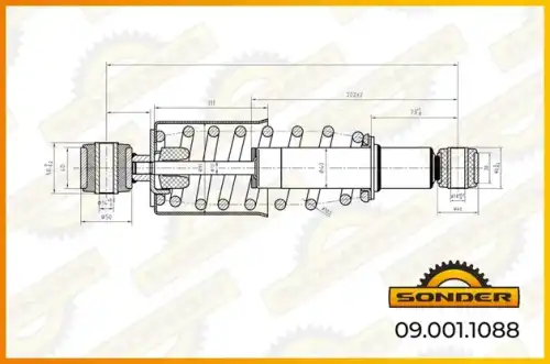 Амортизатор кабины SONDER 090011088