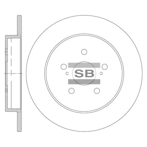 Тормозной диск SANGSIN SD8460