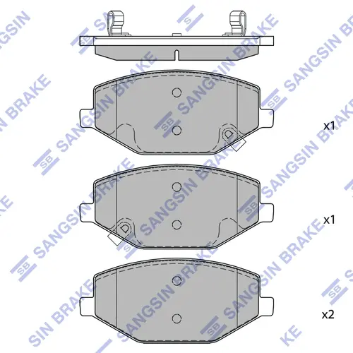 Тормозные колодки дисковые SANGSIN SP2435