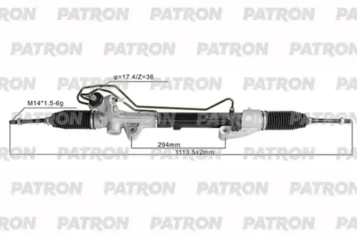Рулевая рейка PATRON PSG3259