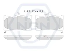 Тормозные колодки дисковые NGN 3501603