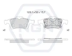 Колодки тормозные дисковые Ceramic Technology / зад / 3501781 NGN