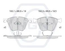 Тормозные колодки дисковые NGN 3502037