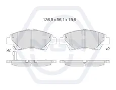 Тормозные колодки дисковые NGN 3502064
