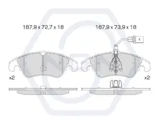 Тормозные колодки дисковые NGN 3502133