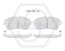 Тормозные колодки дисковые NGN 3502192