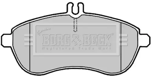 Тормозные колодки дисковые BORG&BECK BBP2008