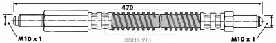 шланг тормозной перед. LRov BBH6393 BORG&BECK