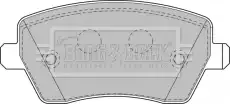 колодки дисковые торм. перед. Niss BBP1807 BORG&BECK
