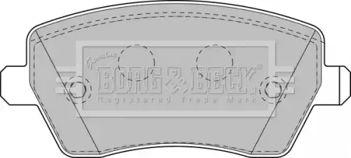 колодки дисковые торм. перед. Niss BBP1807 BORG&BECK