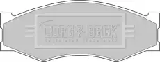 Тормозные колодки дисковые BORG&BECK BBP1551