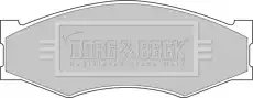 Тормозные колодки дисковые BORG&BECK BBP1551