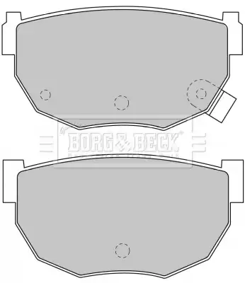 Тормозные колодки дисковые BORG&BECK BBP1549