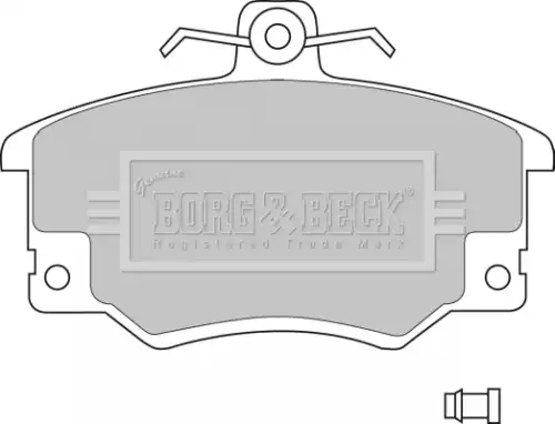 Тормозные колодки дисковые задняя ось BORG&BECK BBP1410