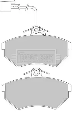 Тормозные колодки дисковые BORG&BECK BBP1123