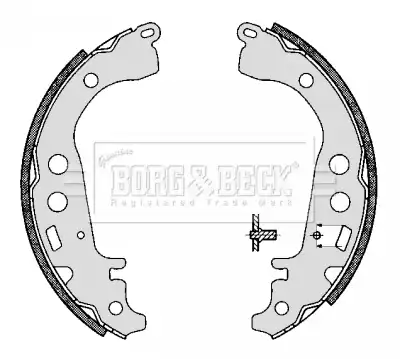 колодки бараб. торм. Toyo BBS6294 BORG&BECK